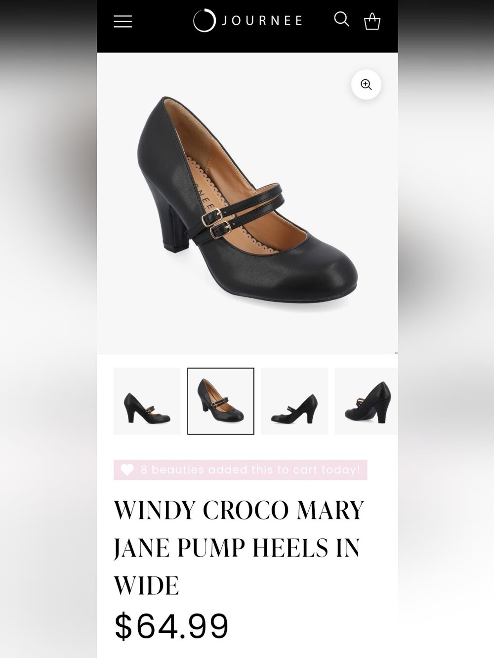 Black Double-Strap Heels Size 9
